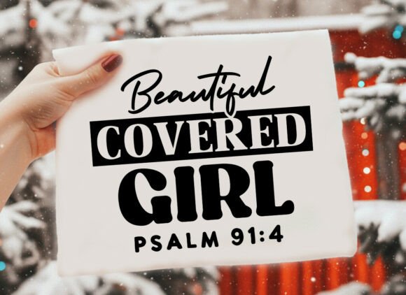 Beautiful Covered Girl Christian T-Shirt Designs