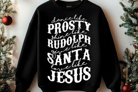 Christian Christmas SVG PNG: Jesus SVG for T-Shirt Designs