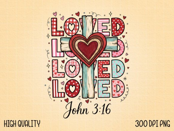 Christian Cross Valentine Sublimation T-Shirt Designs