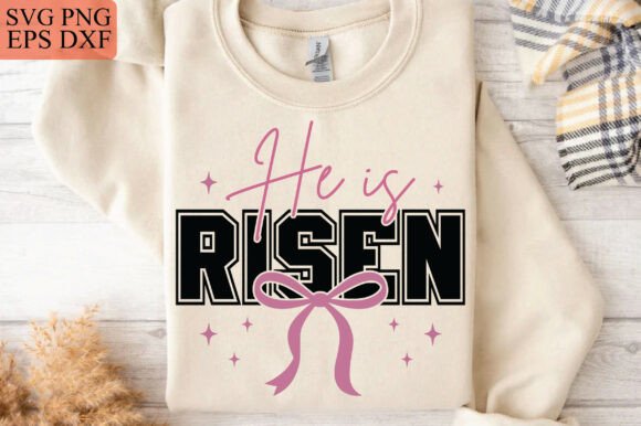 Christian Easter Png, He is Risen SVG
