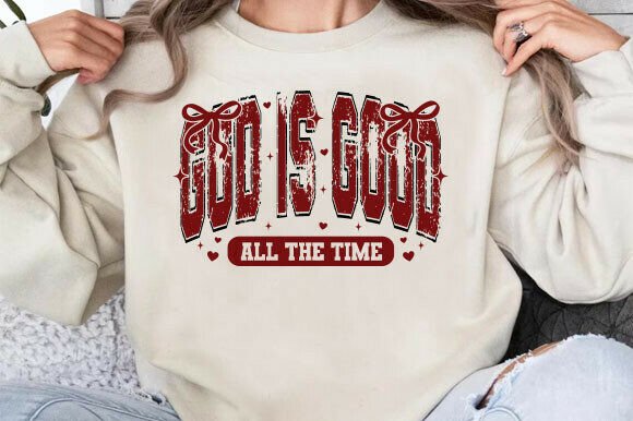 Christian Valentines PNG: God is Good T-Shirt Designs