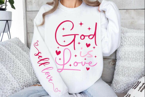 Coquette Valentine God SVG for T-Shirt Designs