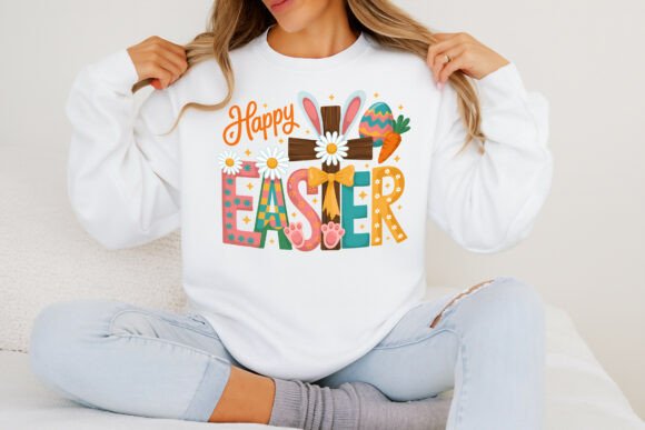 Happy Easter Cross PNG Christian Easter T-Shirt Designs