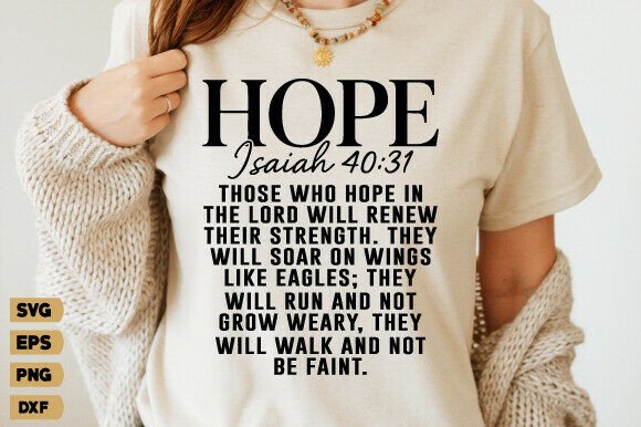 Hope SVG: Christian T-Shirt Designs
