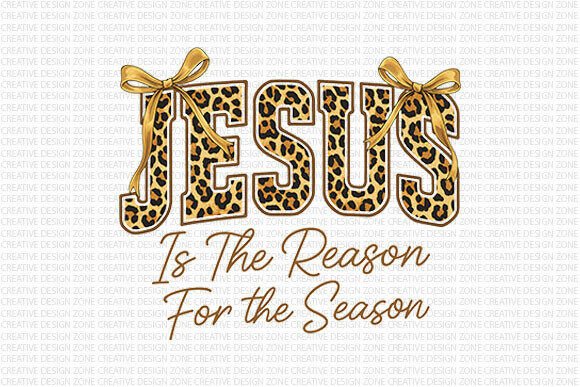 Jesus is the Reason Leopard PNG for T-Shirt Designs