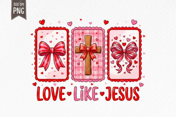 Love Like Jesus Cute Christian PNG