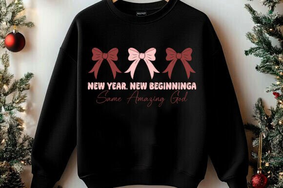 New Year’s SVG + Christian PNG for T-Shirt Designs