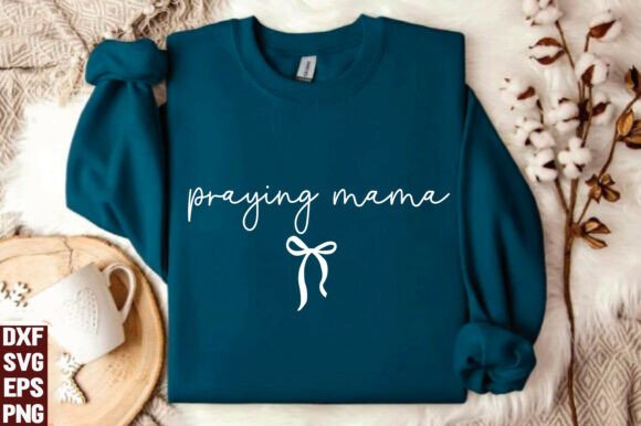 Praying Mama SVG Christian Mom PNG T-Shirt Designs