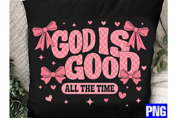 Retro Christian Valentines PNG, Checkere — T-Shirt Designs