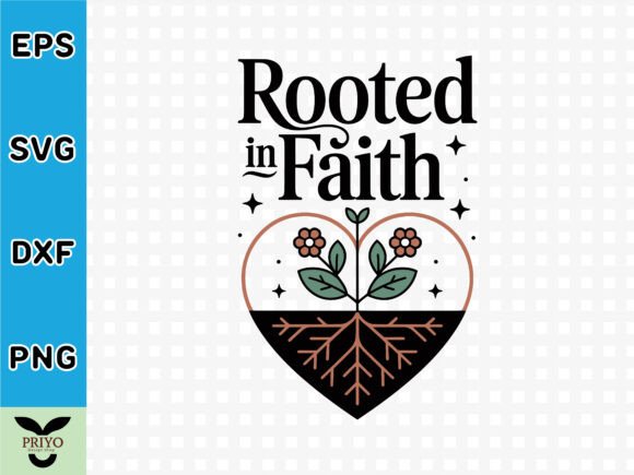 Rooted in Faith Boho T-Shirt Designs